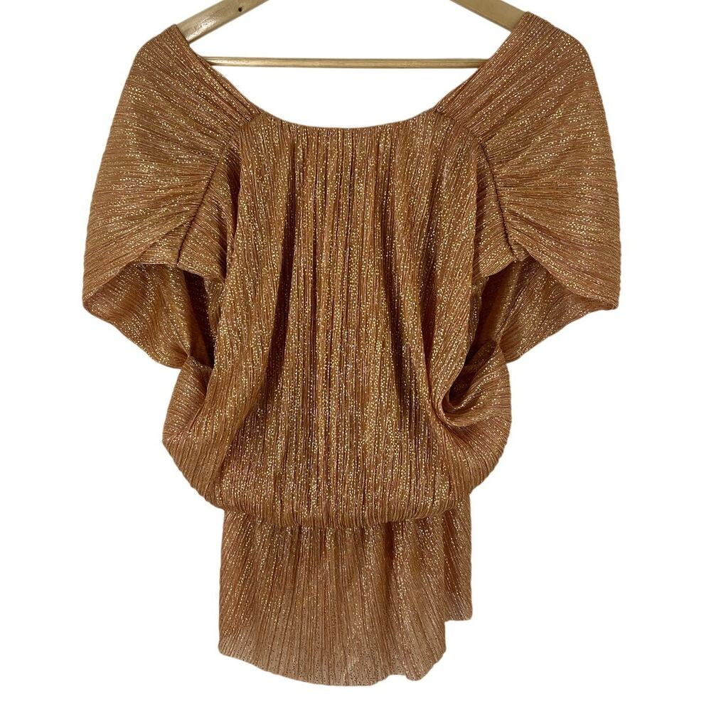 Women's Gold Anthropologie Top - Picture 2 of 14